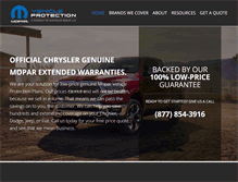 Tablet Screenshot of chrysler-warranty-online.com